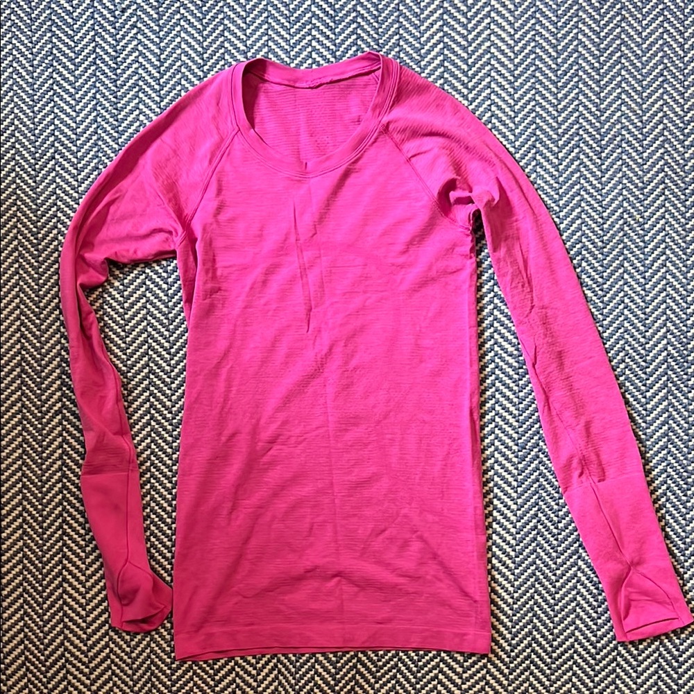 Lululemon Athletica Pink Swiftly Long Sleeve